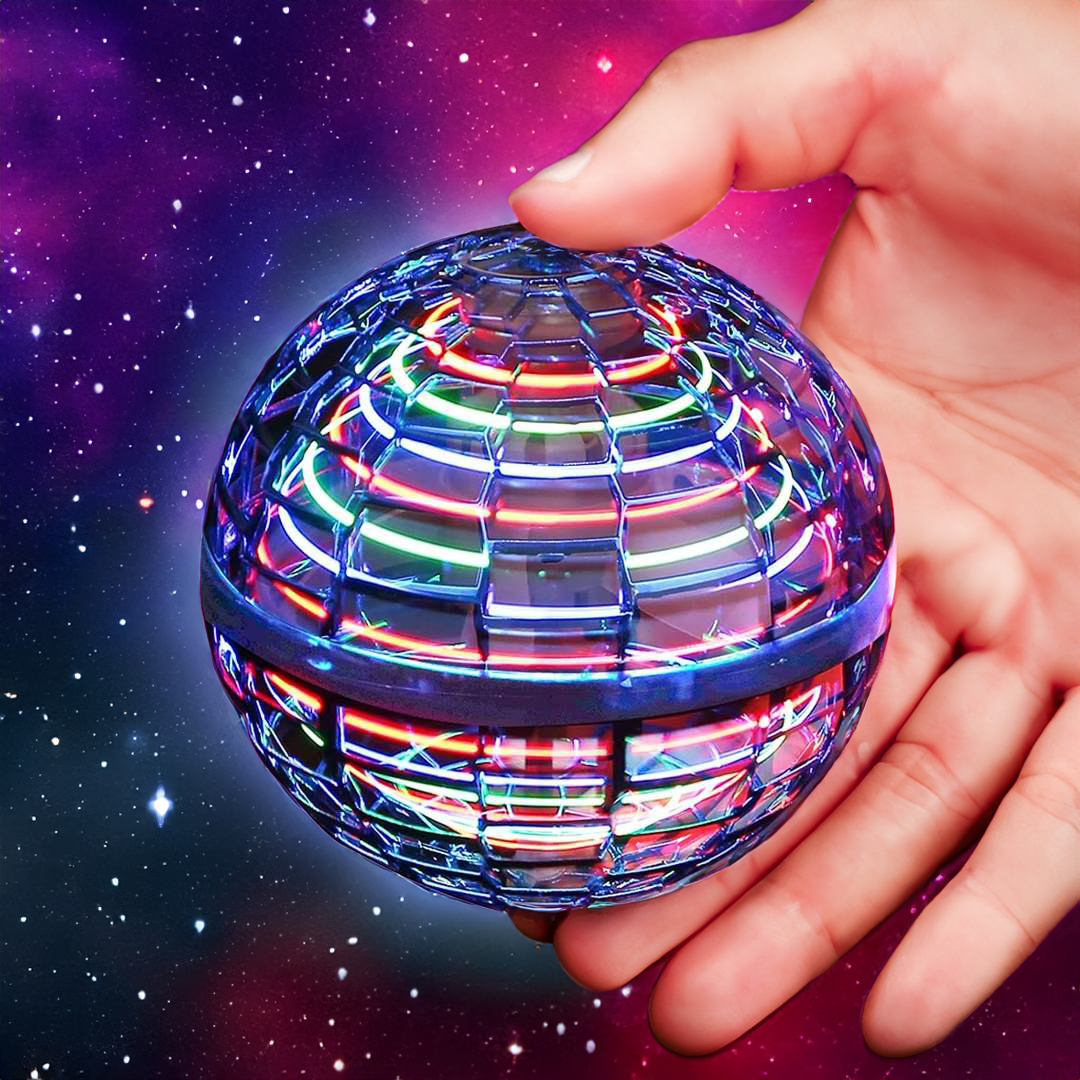 Junips | Original Flying Orb Ball | Aerodynamic Gyroscopic Boomerang Mechanism | RGB LED Induction Flight System | Impact-Resistant Polypropylene Outer Shell | USB-Rechargeable Kinetic Drone