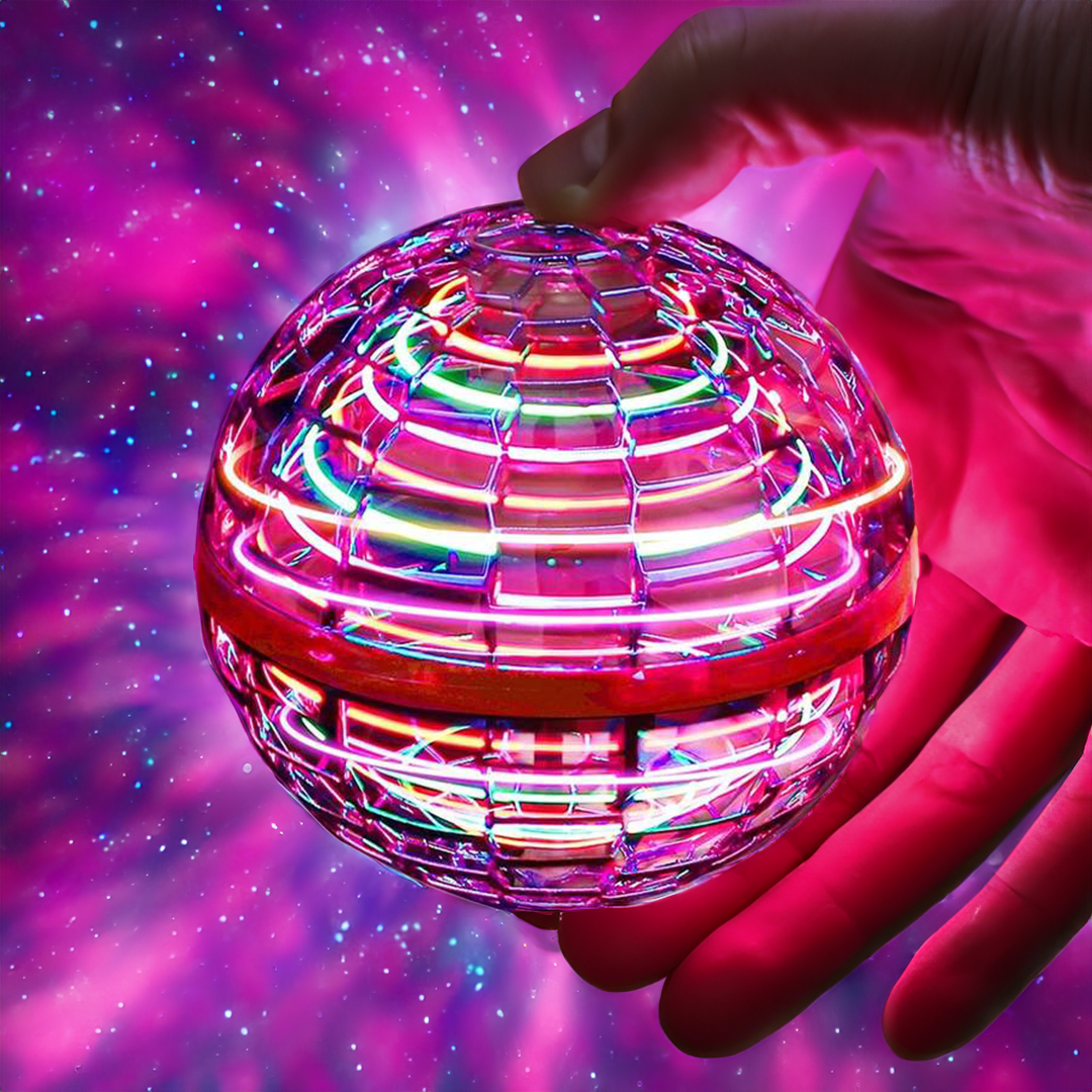 Junips | Original Flying Orb Ball | Aerodynamic Gyroscopic Boomerang Mechanism | RGB LED Induction Flight System | Impact-Resistant Polypropylene Outer Shell | USB-Rechargeable Kinetic Drone