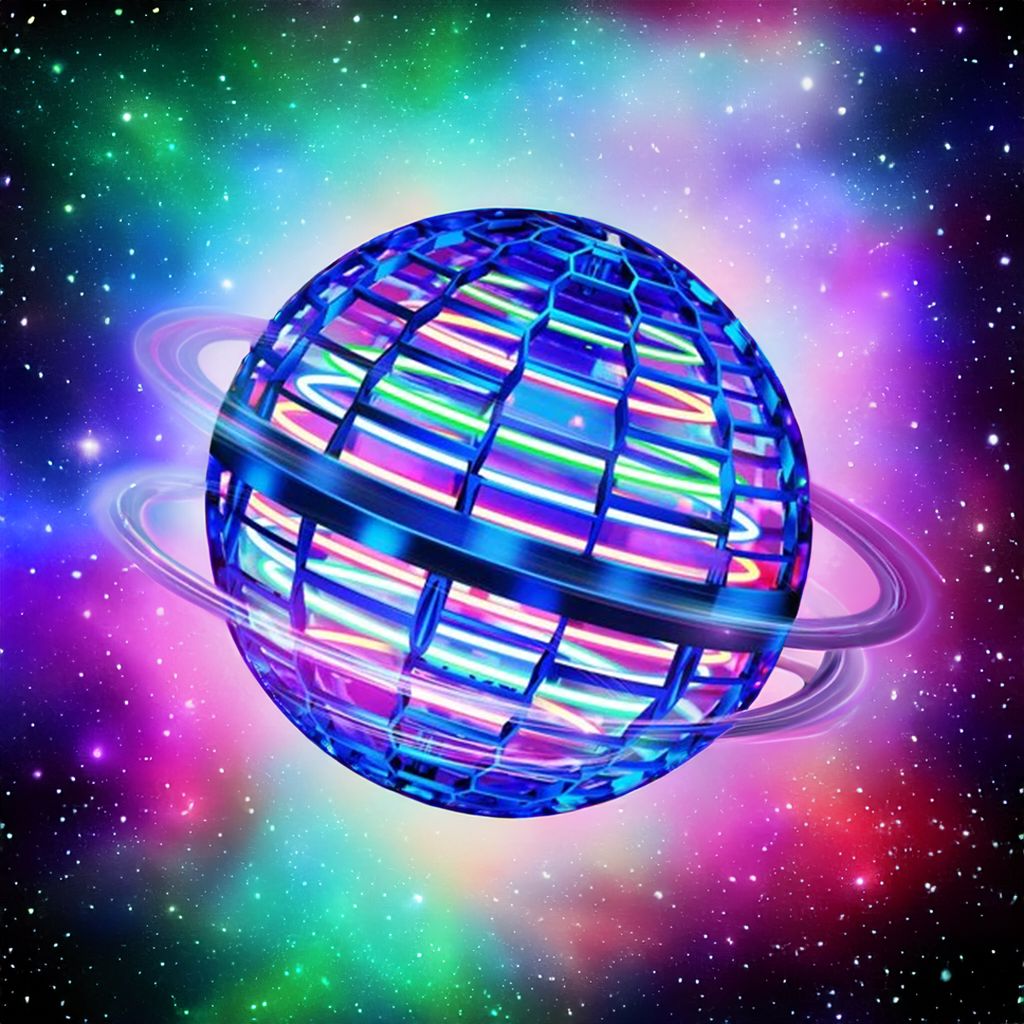 Junips | Original Flying Orb Ball | Aerodynamic Gyroscopic Boomerang Mechanism | RGB LED Induction Flight System | Impact-Resistant Polypropylene Outer Shell | USB-Rechargeable Kinetic Drone
