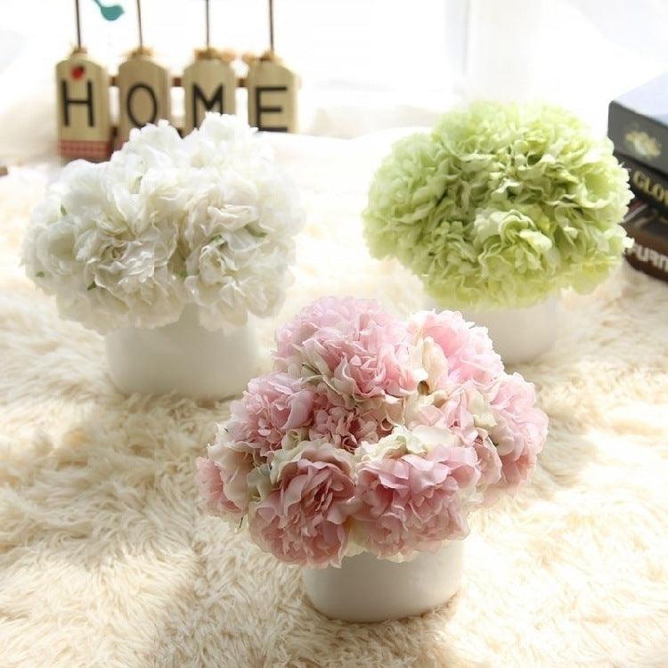 Junips | Elegant Peony Silk Flower Bundle - Set of 5 Heads