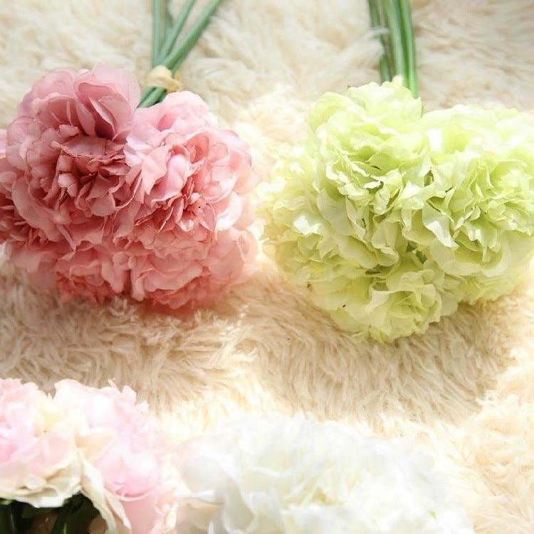 Junips | Elegant Peony Silk Flower Bundle - Set of 5 Heads