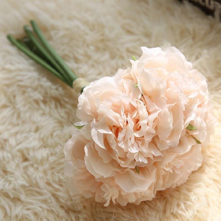 Junips | Elegant Peony Silk Flower Bundle - Set of 5 Heads