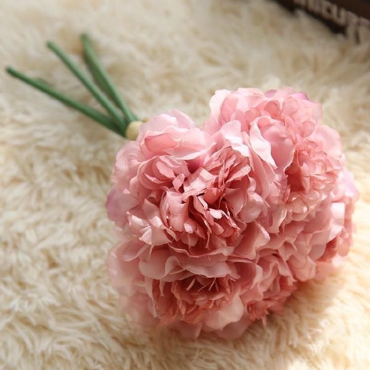 Junips | Elegant Peony Silk Flower Bundle - Set of 5 Heads