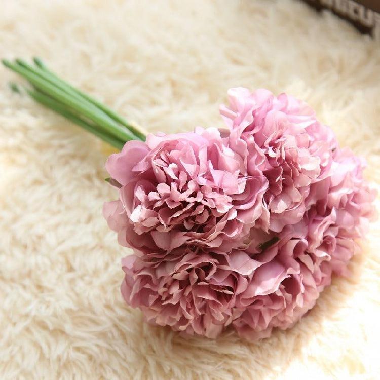 Junips | Elegant Peony Silk Flower Bundle - Set of 5 Heads