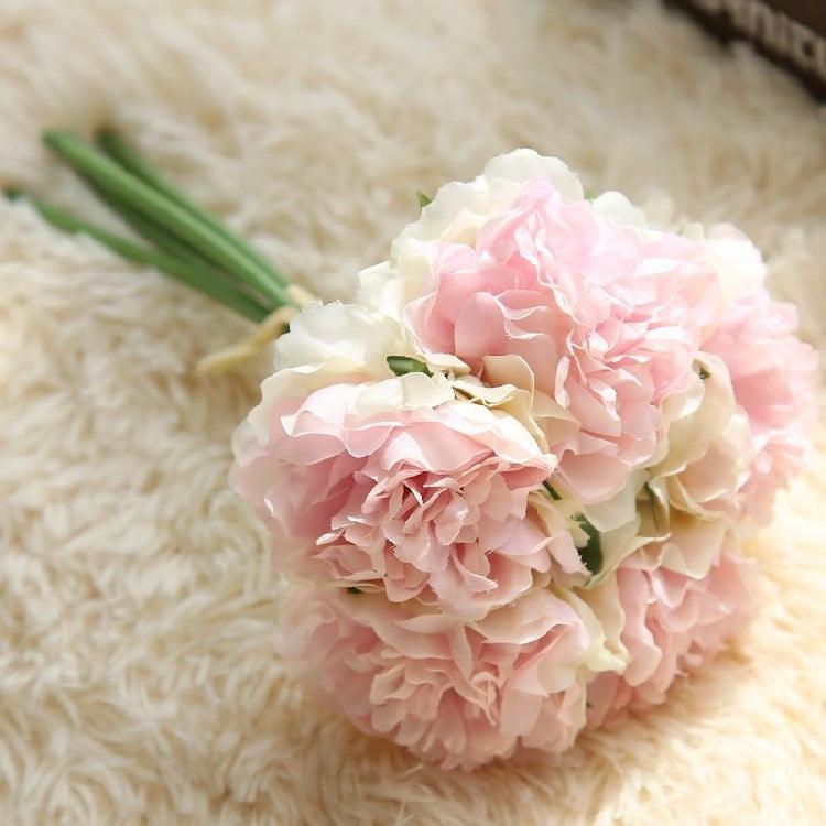 Junips | Elegant Peony Silk Flower Bundle - Set of 5 Heads