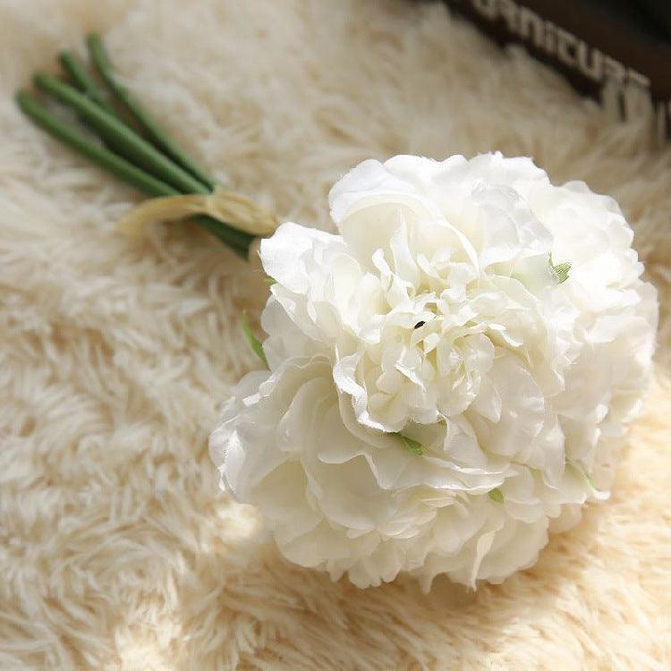 Junips | Elegant Peony Silk Flower Bundle - Set of 5 Heads