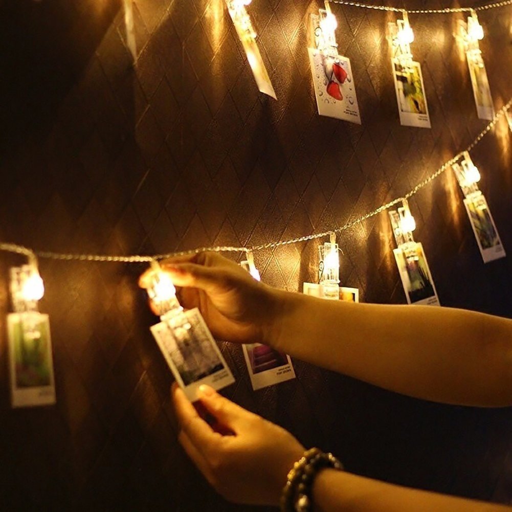 Junips | Photo Clips LED Fairy String Lights for Pictures