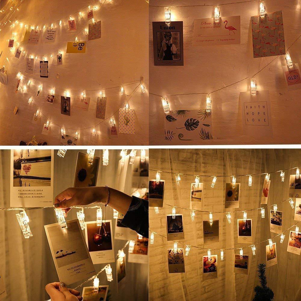 Junips | Photo Clips LED Fairy String Lights for Pictures