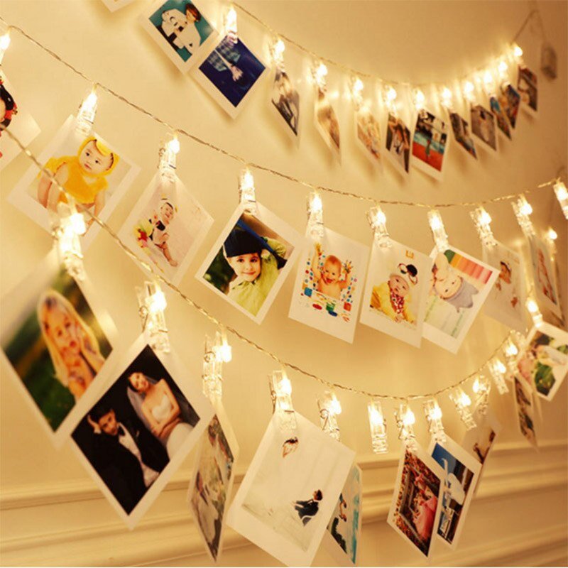 Junips | Photo Clips LED Fairy String Lights for Pictures
