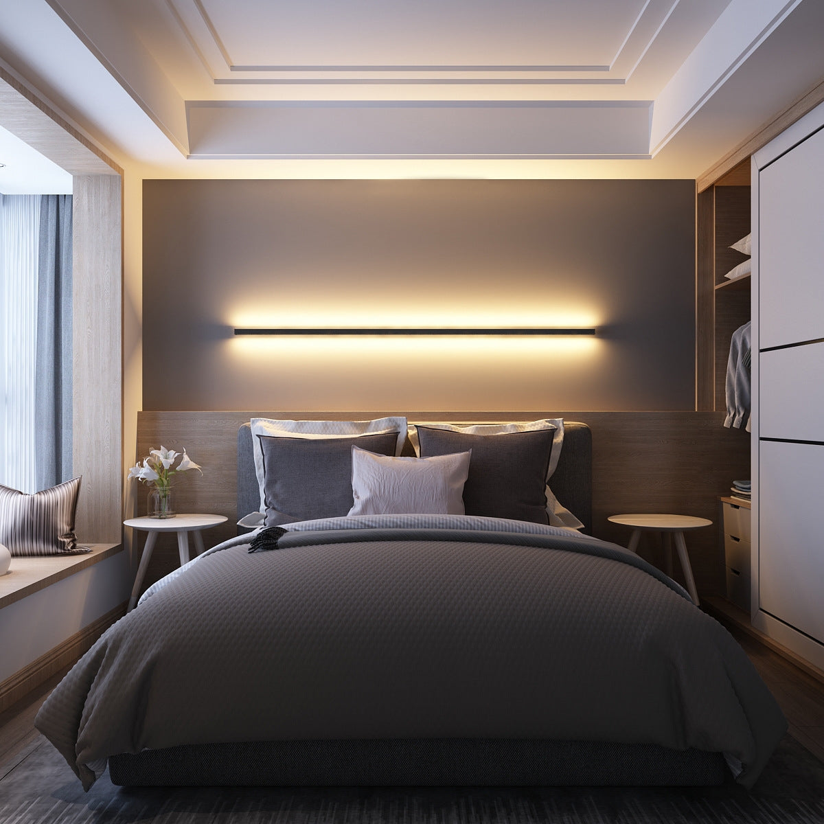 Junips | Linear minimalist and modern wall lamp