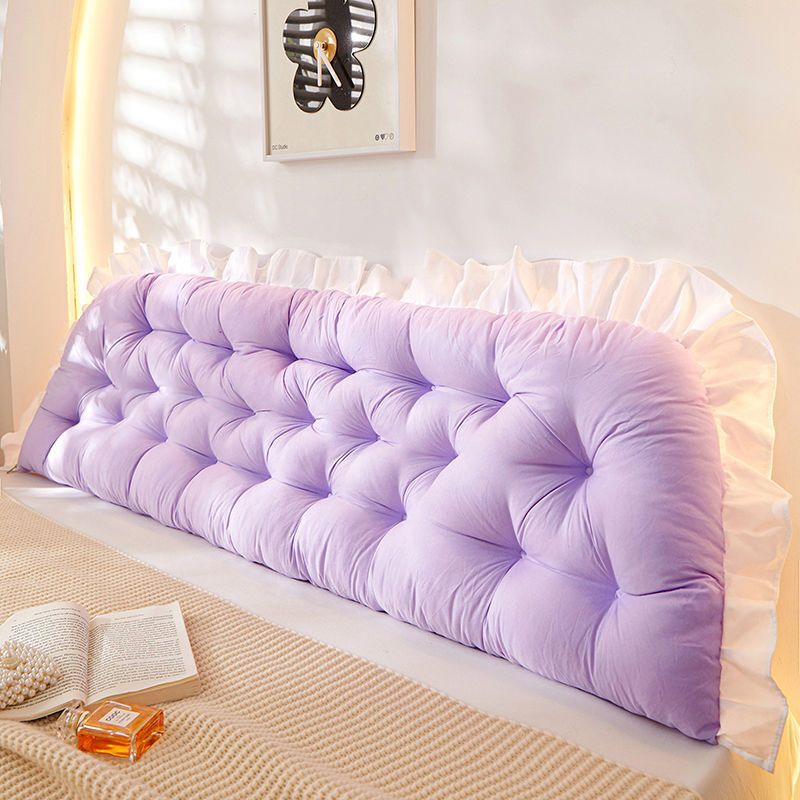 Junips | Pink Tatami Pillow Headboard - Bed Sleeping Neck Body Pillow, Large Back Support Pillow for Bedroom Decor