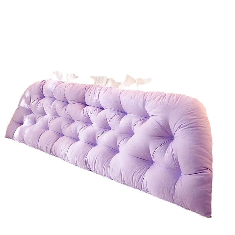 Junips | Pink Tatami Pillow Headboard - Bed Sleeping Neck Body Pillow, Large Back Support Pillow for Bedroom Decor
