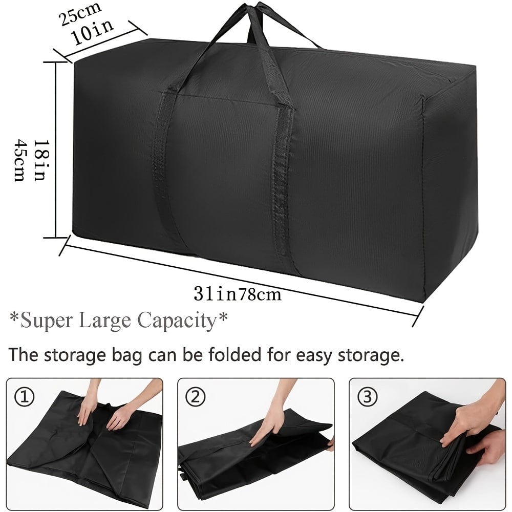 Junips | 2 Pieces Large Capacity Moving Bag, With Strong Zippers & Carry Handles, Storage Bag For Clothing, Moving Supplies, Space Saving Storage Bag Organizer, Suitable For Moves, Travel, Packing