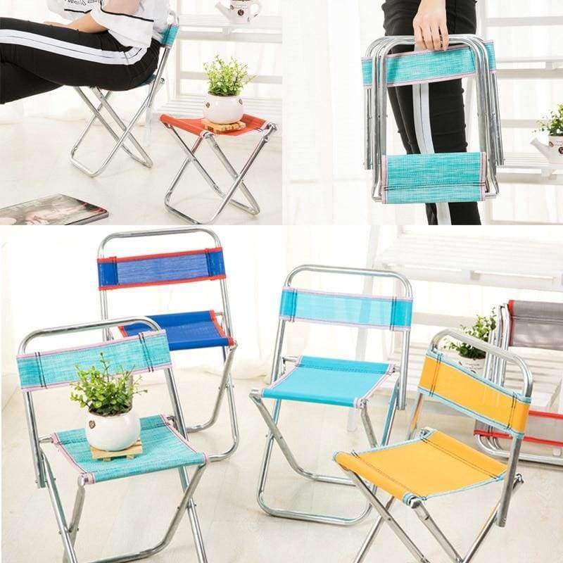 Junips | Outdoor Chairs Children Adults Garden Furniture Beach Chair Ultralight Seat Fishing Stool Made of Stainless Steel Portable Picnic Chair