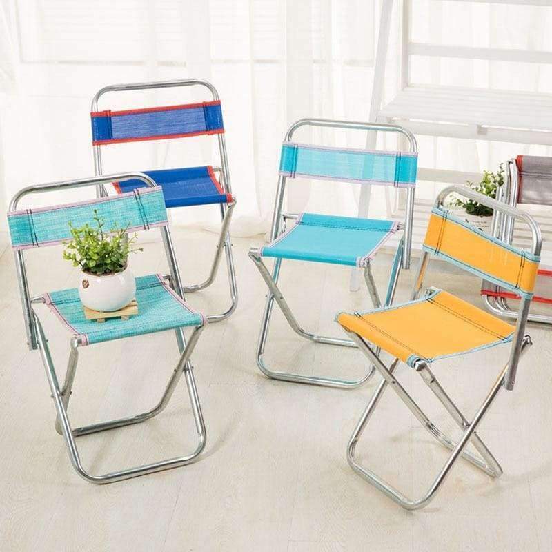 Junips | Outdoor Chairs Children Adults Garden Furniture Beach Chair Ultralight Seat Fishing Stool Made of Stainless Steel Portable Picnic Chair