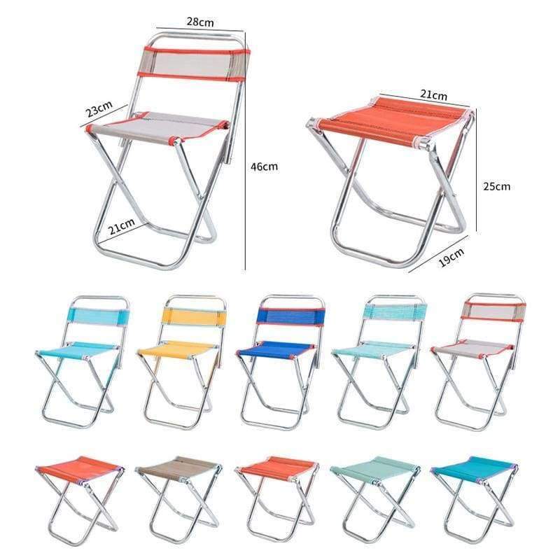 Junips | Outdoor Chairs Children Adults Garden Furniture Beach Chair Ultralight Seat Fishing Stool Made of Stainless Steel Portable Picnic Chair