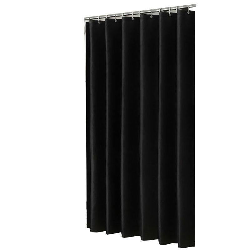 Junips | Waterproof black polyester shower curtain with various size options