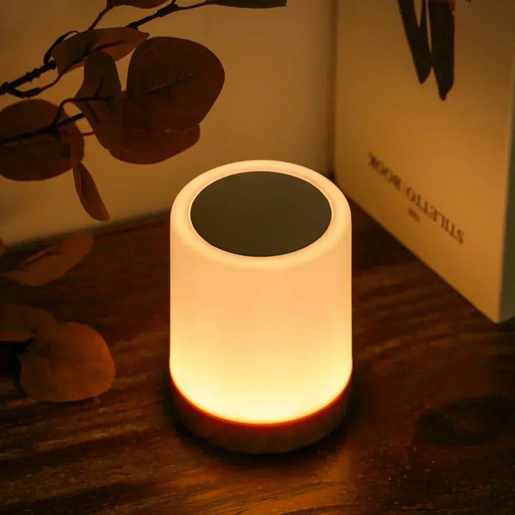 Junips | LED Table Lamp with Wooden Base and Touch Control