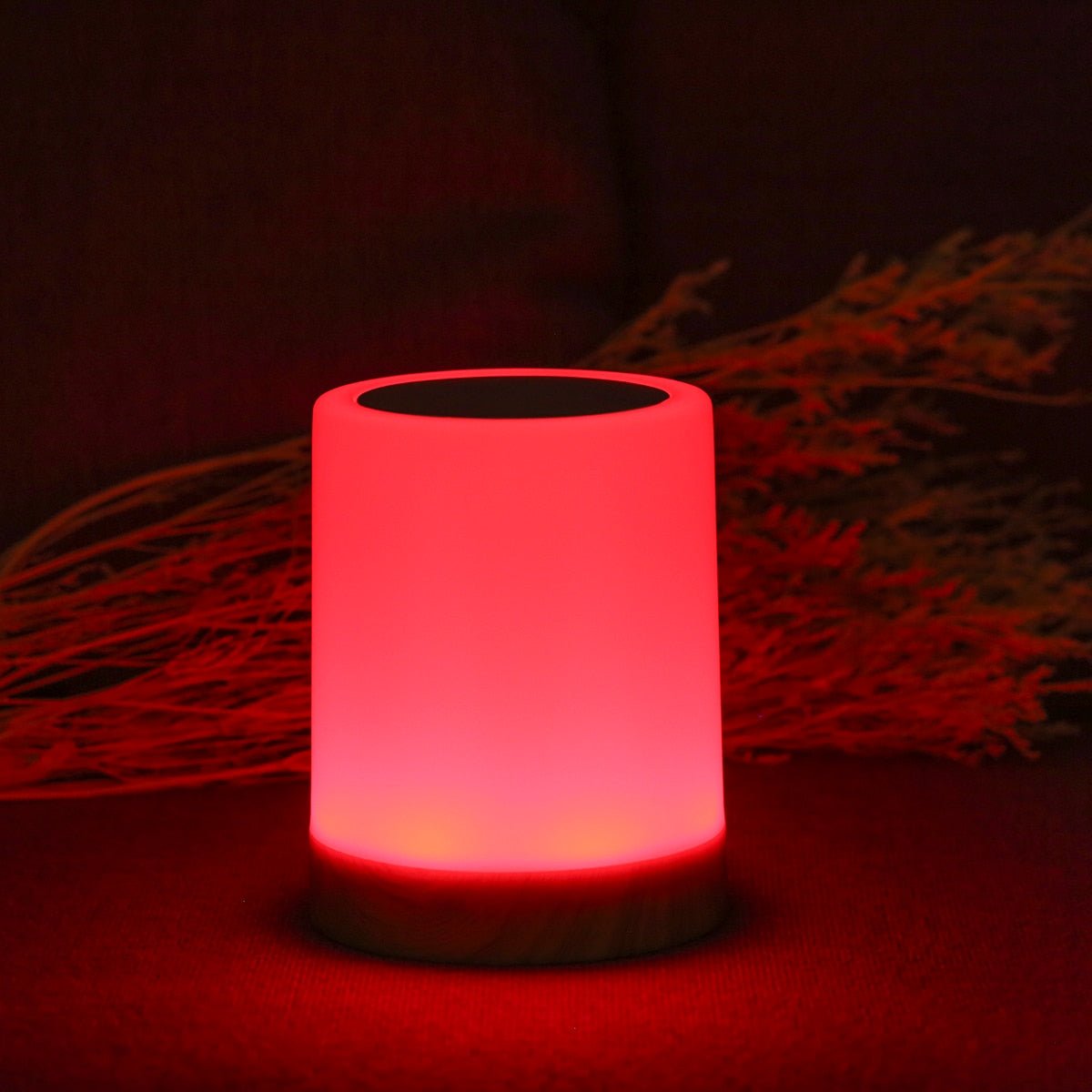 Junips | LED Table Lamp with Wooden Base and Touch Control