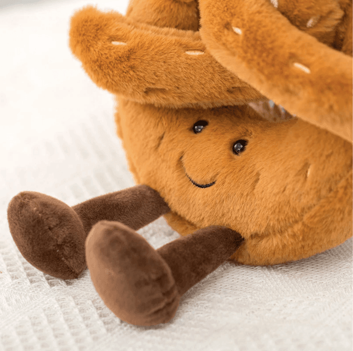 Junips | Pretzel Croissant Toast Bread Plush Toy