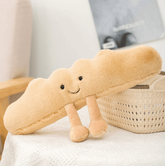 Junips | Pretzel Croissant Toast Bread Plush Toy