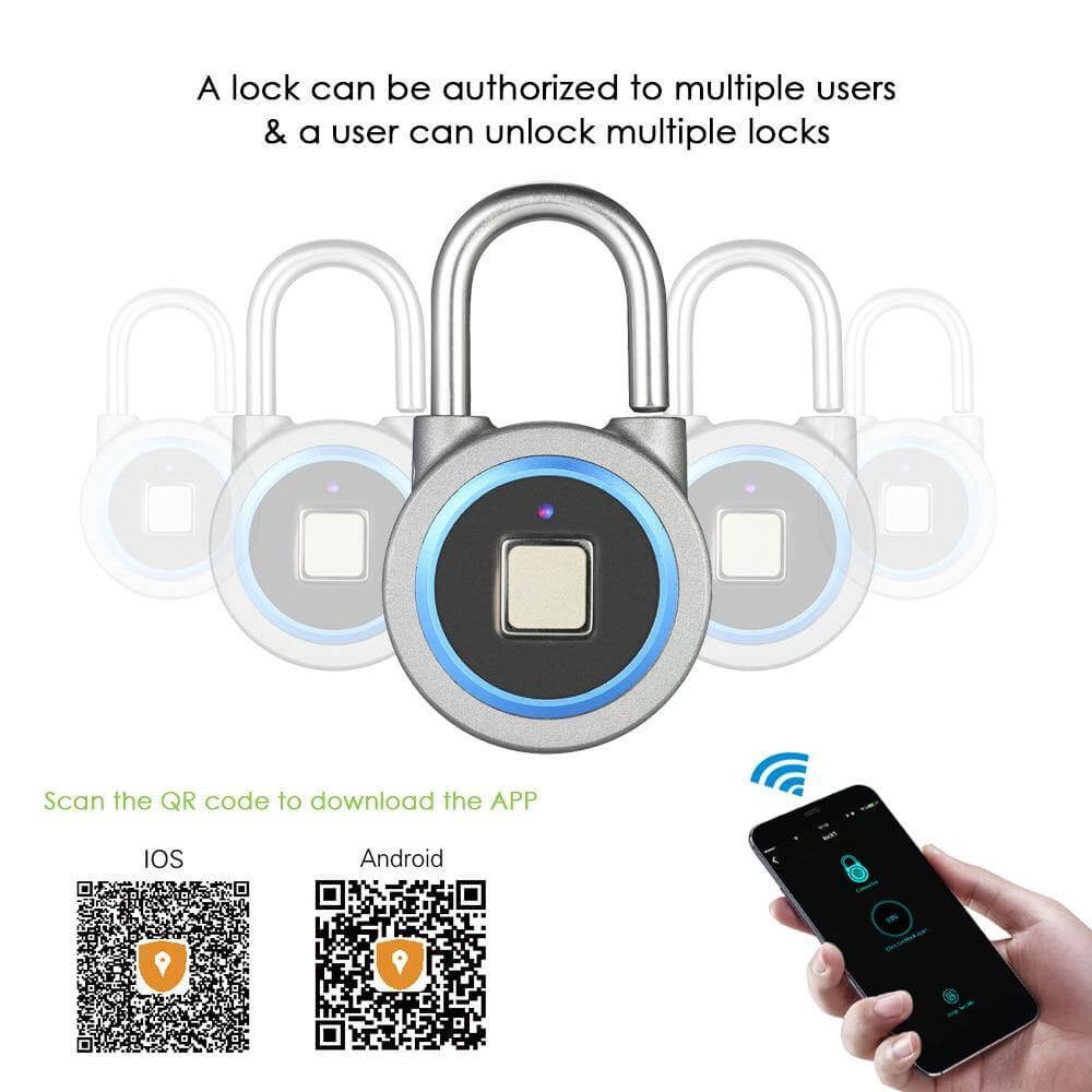 Junips | Smarter Theft Protection Fingerprint Keyless Padlock