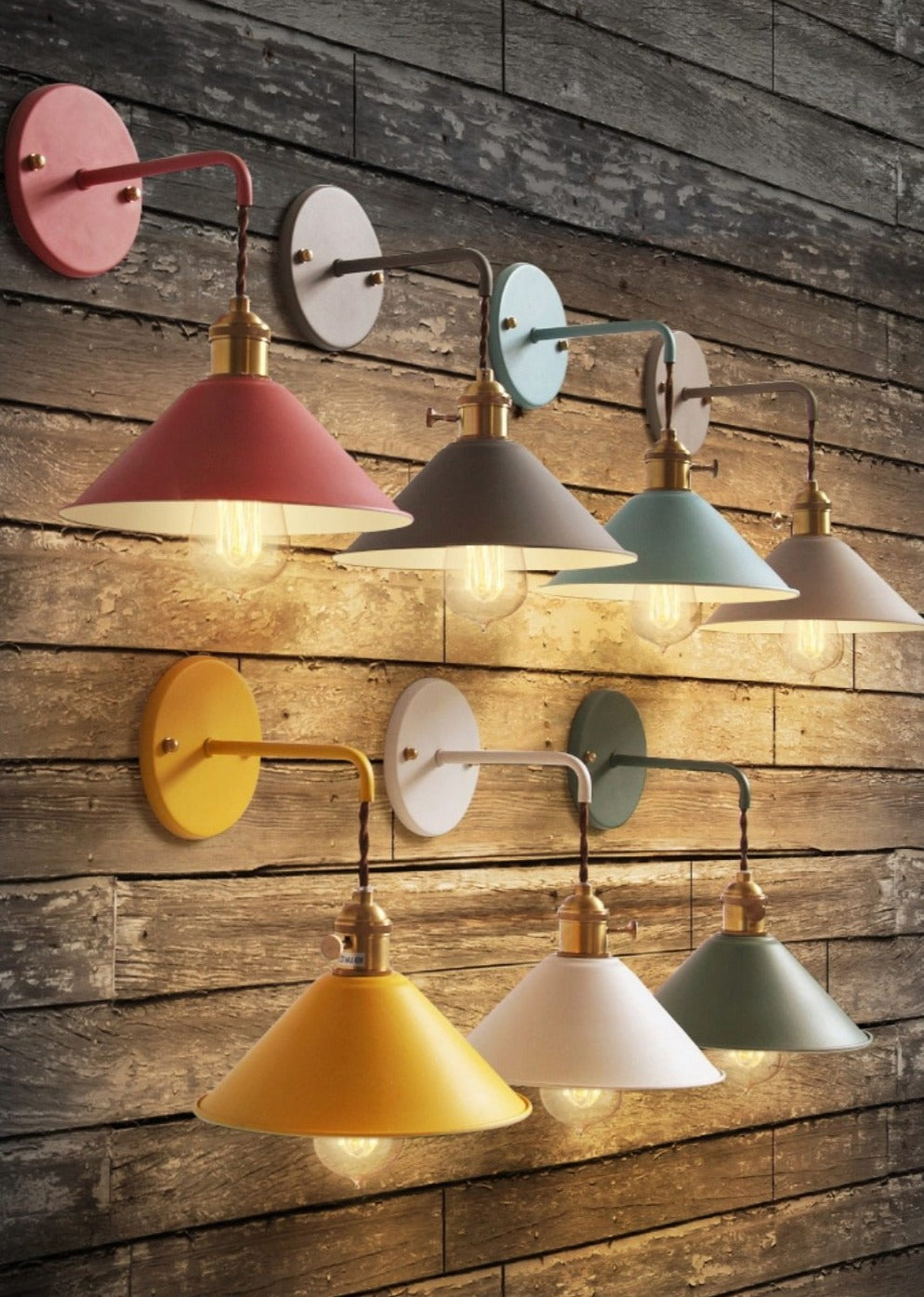 Junips | Colorful Vintage Wall Lamps