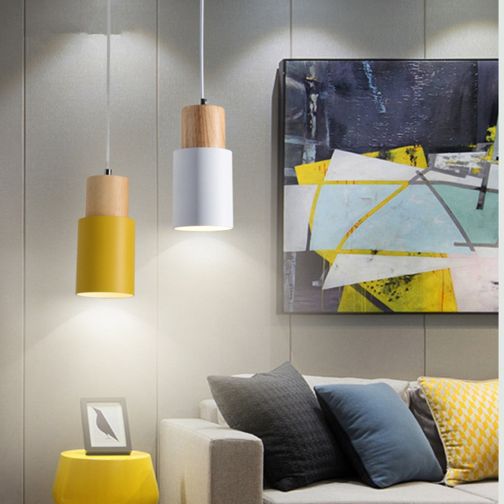 Junips | Designer Nordic Wood Base Pendant Lamp
