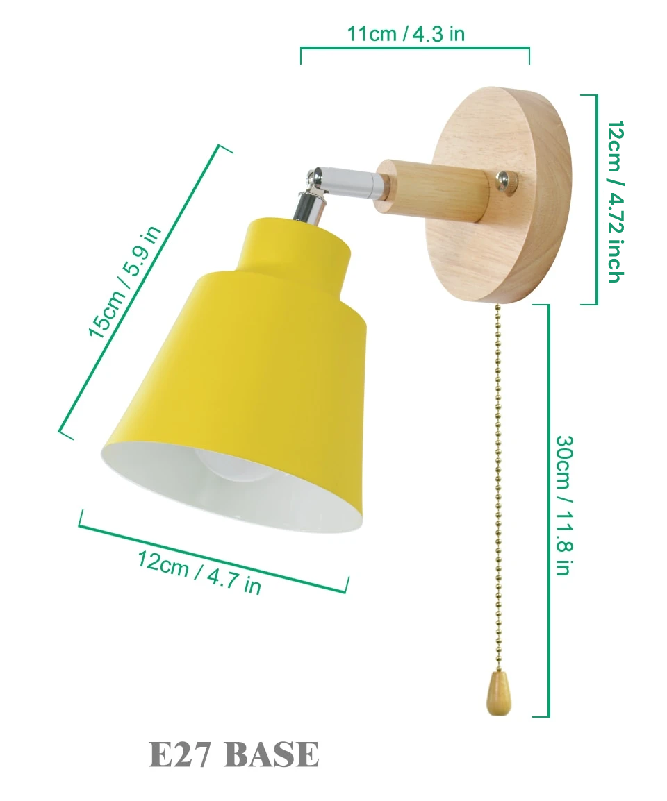 Junips | Rotatable Collin Wall Light with Pull Chain Switch