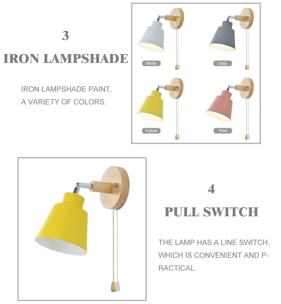 Junips | Rotatable Collin Wall Light with Pull Chain Switch