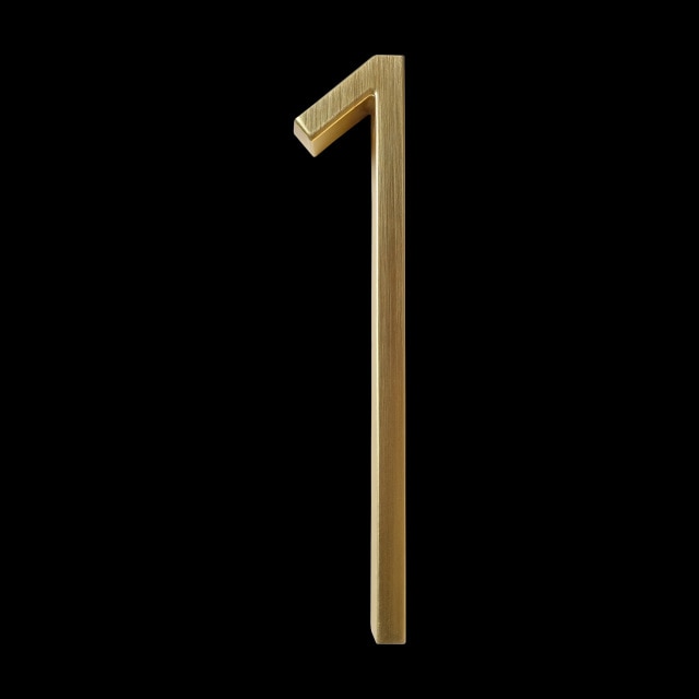 Junips | Gold Modern House Numbers