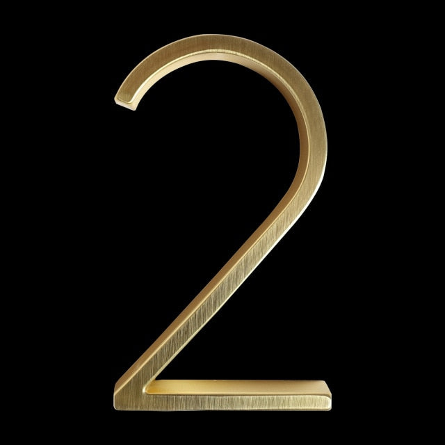Junips | Gold Modern House Numbers