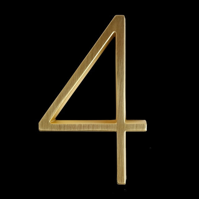 Junips | Gold Modern House Numbers