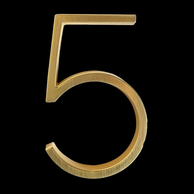 Junips | Gold Modern House Numbers