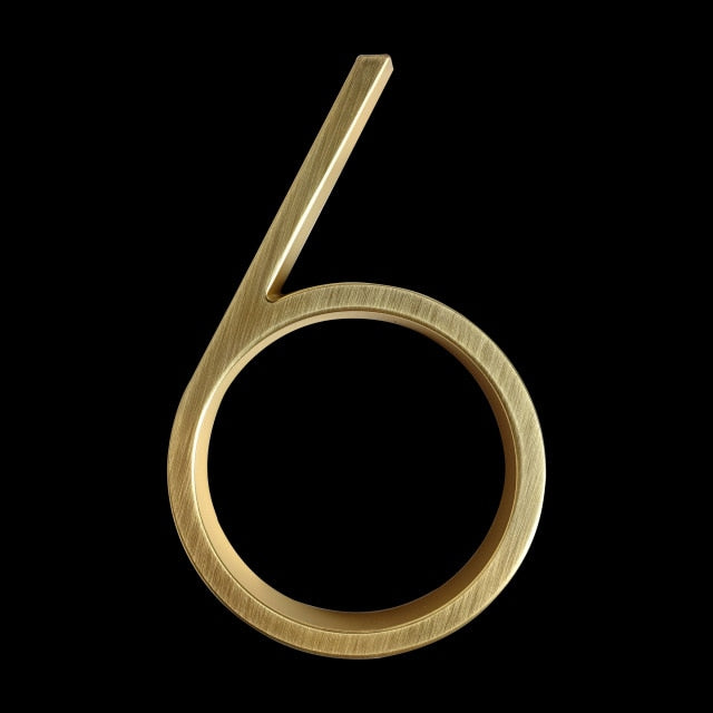 Junips | Gold Modern House Numbers