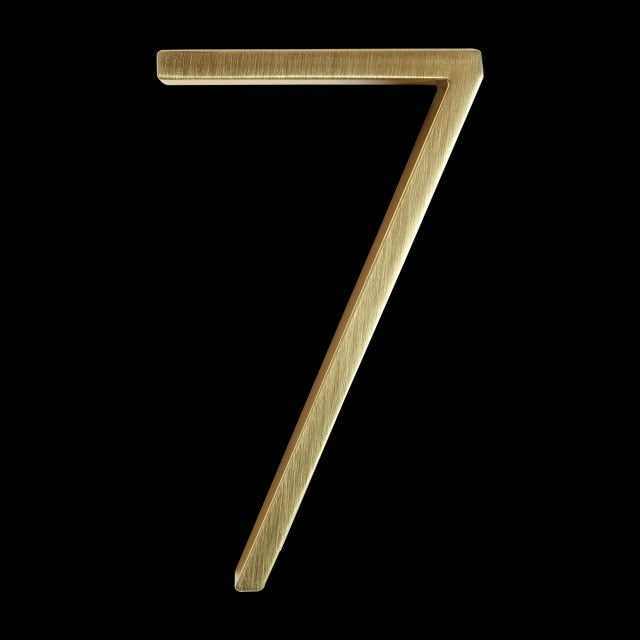 Junips | Gold Modern House Numbers