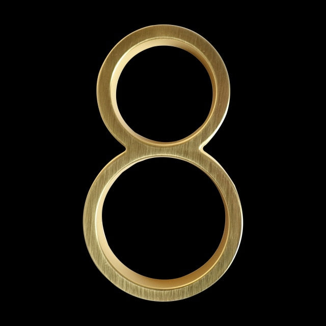Junips | Gold Modern House Numbers