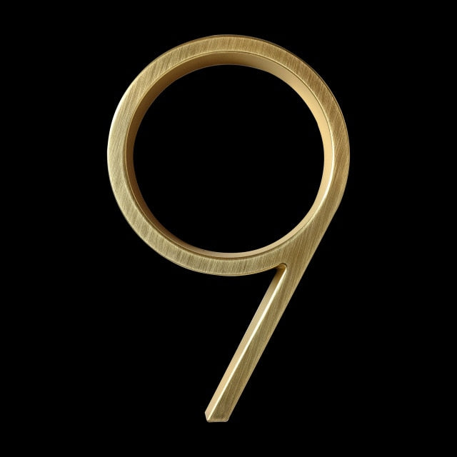 Junips | Gold Modern House Numbers