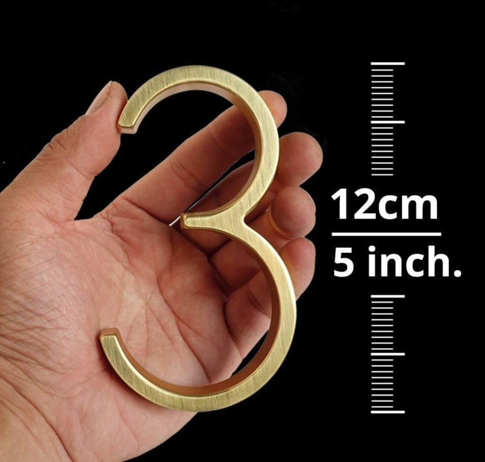 Junips | Gold Modern House Numbers