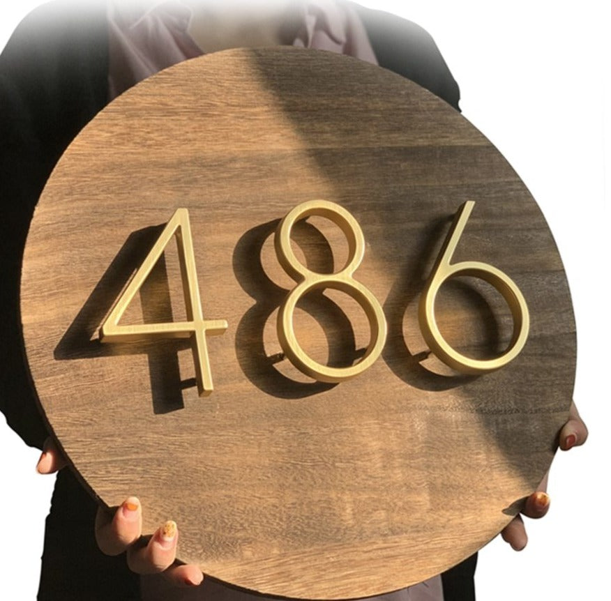 Junips | Gold Modern House Numbers