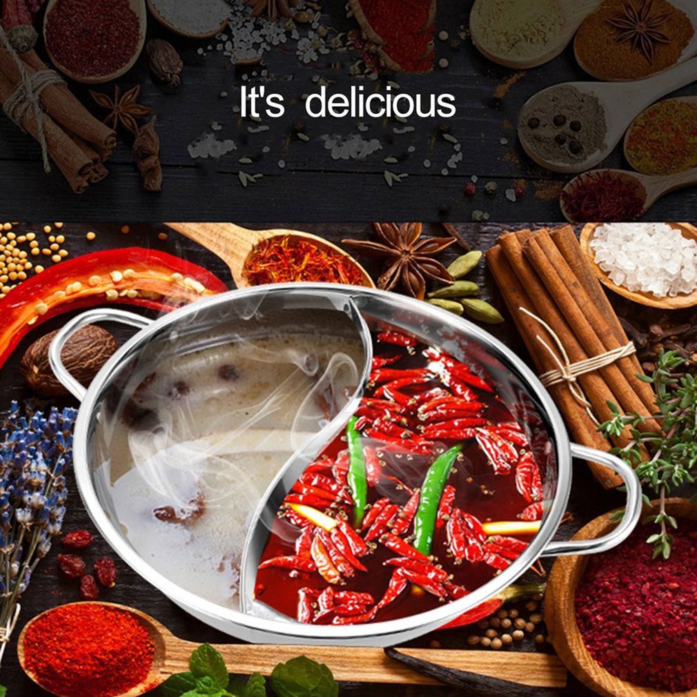 Junips | Hot Pot Twin Split Stainless Steel Pan