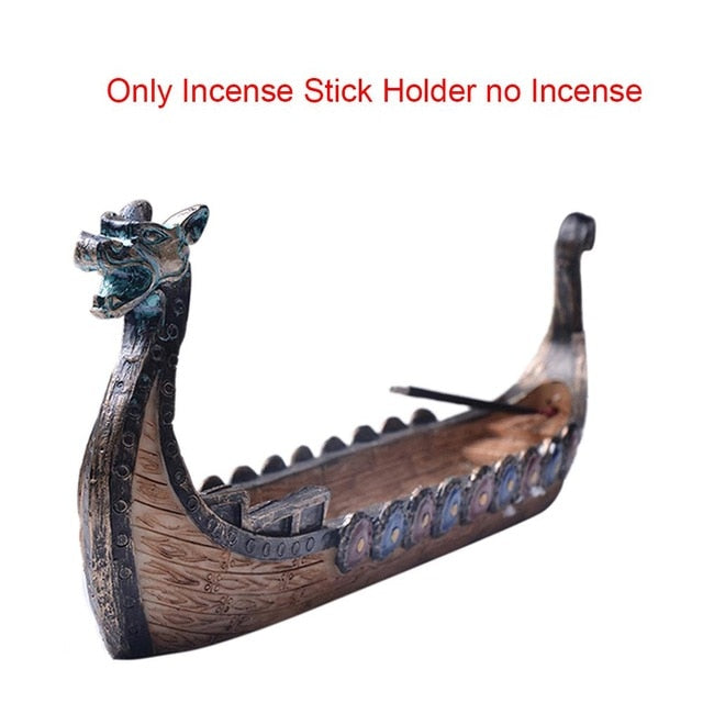 Junips | Retro Dragon Boat Incense Holder