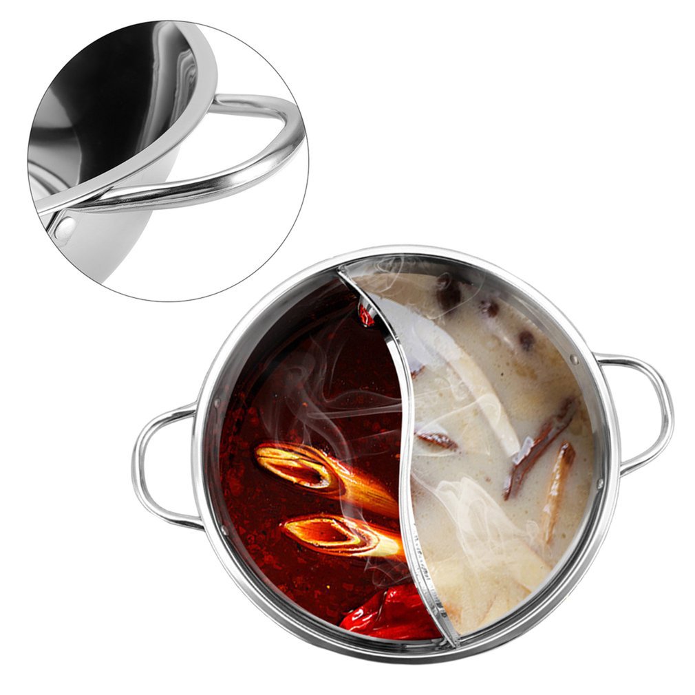 Junips | Hot Pot Twin Split Stainless Steel Pan