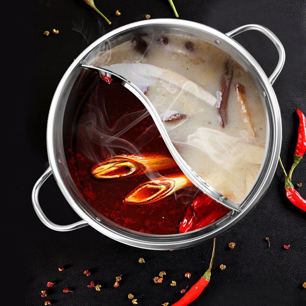 Junips | Hot Pot Twin Split Stainless Steel Pan