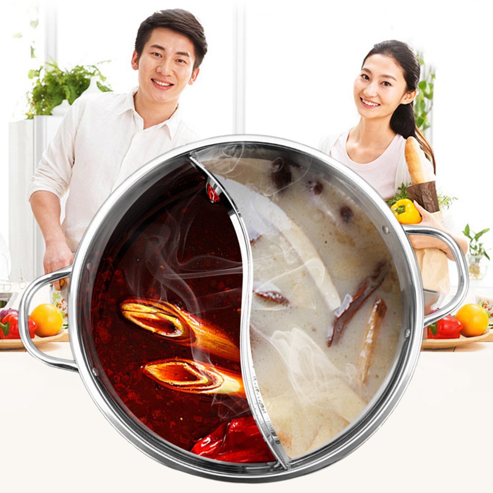 Junips | Hot Pot Twin Split Stainless Steel Pan