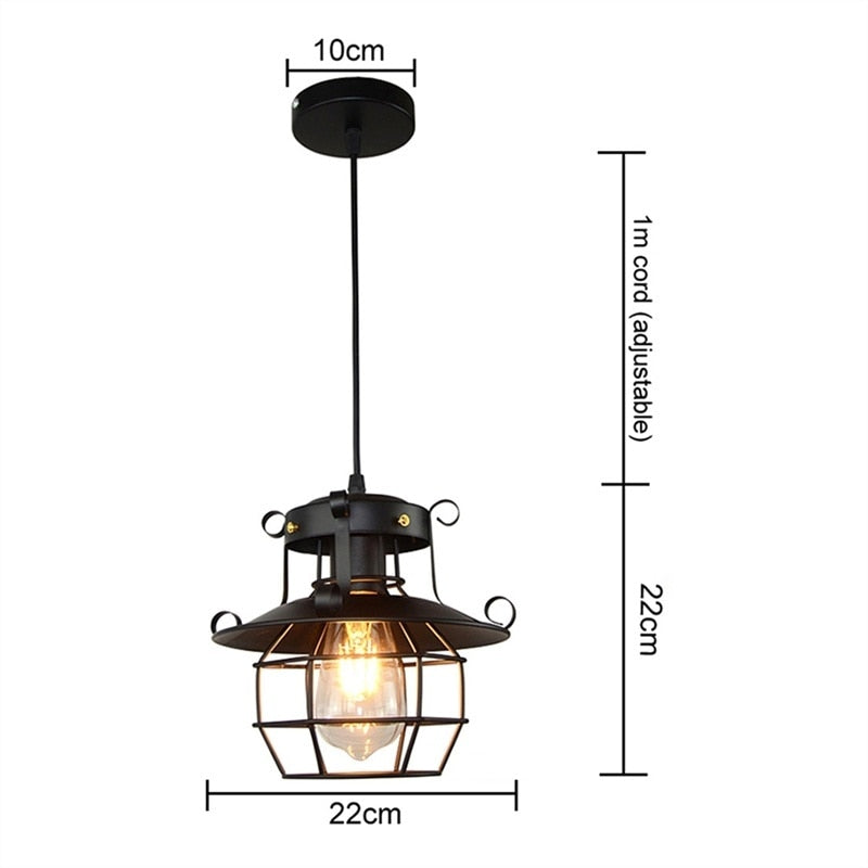 Junips | Retro Antique Industrial Loft Ceiling Lamp