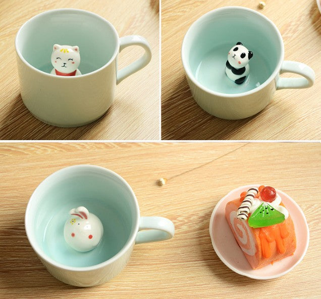Junips | 3D Creative Cartoon Animal Ceramic Mugs