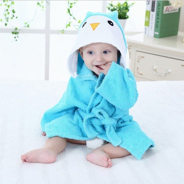 Junips | Hooded towel with animal motif