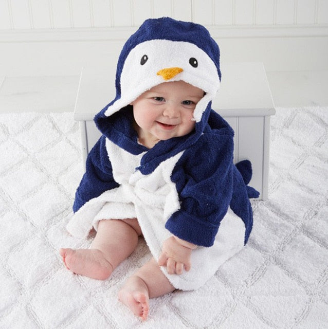 Junips | Hooded towel with animal motif