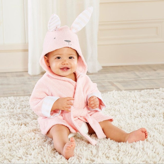 Junips | Hooded towel with animal motif